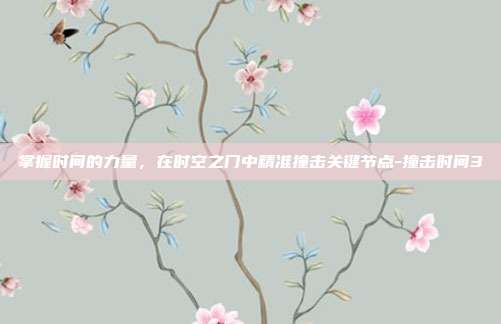 掌握时间的力量,在时空之门中精准撞击关键节点-撞击时间3