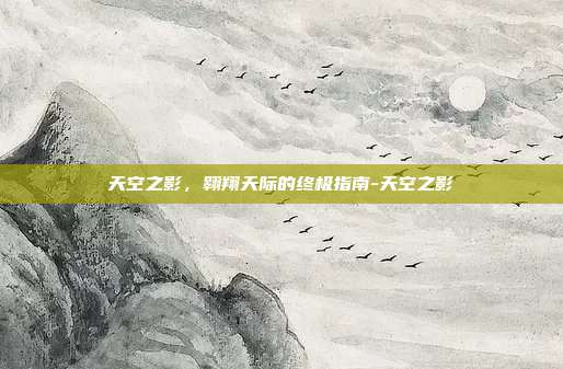 天空之影,翱翔天际的终极指南-天空之影
