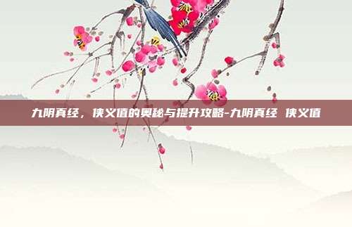 九阴真经,侠义值的奥秘与提升攻略-九阴真经 侠义值