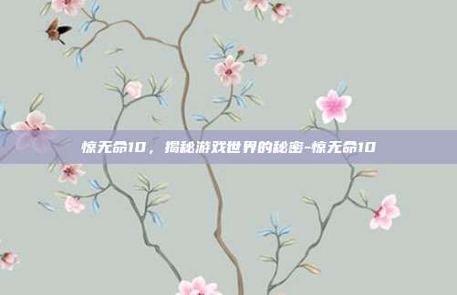 惊无命10,揭秘游戏世界的秘密-惊无命10
