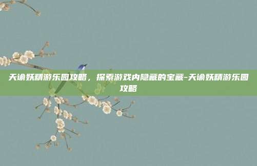 天谕妖精游乐园攻略,探索游戏内隐藏的宝藏-天谕妖精游乐园攻略