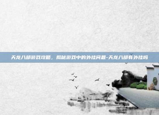 天龙八部游戏攻略,揭秘游戏中的外挂问题-天龙八部有外挂吗