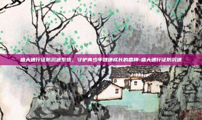 盛大通行证防沉迷系统,守护青少年健康成长的盾牌-盛大通行证防沉迷