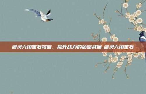 剑灵六角宝石攻略,提升战力的秘密武器-剑灵六角宝石