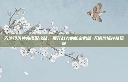 天谕玲珑神格搭配攻略,提升战力的秘密武器-天谕玲珑神格搭配