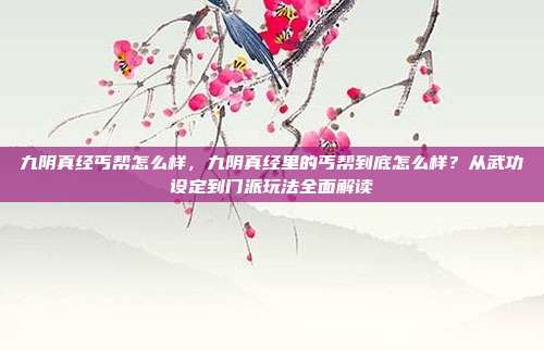 九阴真经丐帮怎么样,九阴真经里的丐帮到底怎么样?从武功设定到门派玩法全面解读