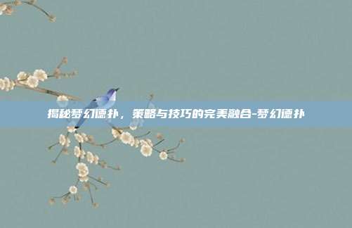 揭秘梦幻德扑,策略与技巧的完美融合-梦幻德扑