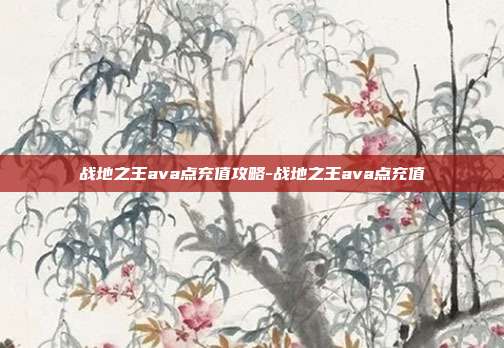 战地之王ava点充值攻略-战地之王ava点充值