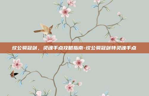 坎公骑冠剑,灵魂手点攻略指南-坎公骑冠剑特灵魂手点