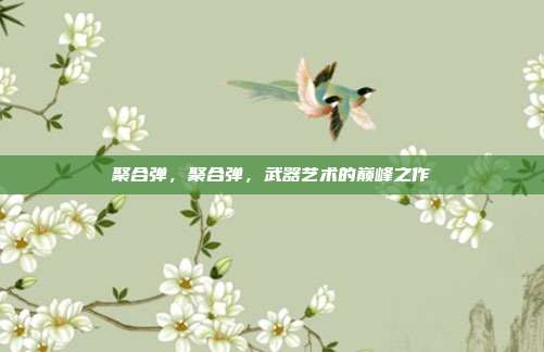 聚合弹,聚合弹,武器艺术的巅峰之作