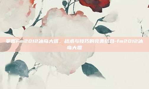 掌握Fm2012冰岛大狙,战术与技巧的完美结合-fm2012冰岛大狙