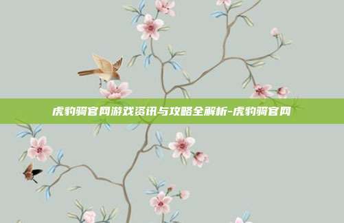 虎豹骑官网游戏资讯与攻略全解析-虎豹骑官网