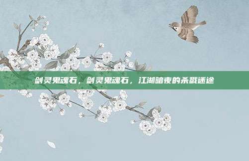 剑灵鬼魂石,剑灵鬼魂石,江湖暗夜的杀戮迷途