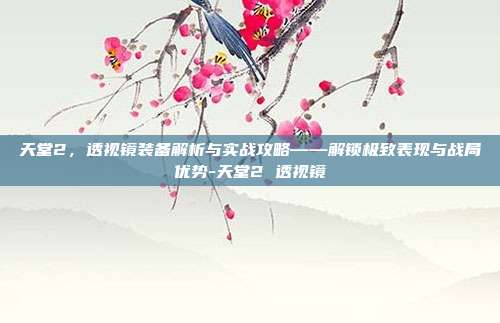 天堂2,透视镜装备解析与实战攻略——解锁极致表现与战局优势-天堂2 透视镜