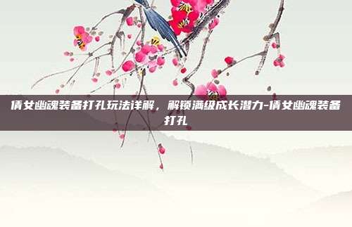 倩女幽魂装备打孔玩法详解,解锁满级成长潜力-倩女幽魂装备打孔