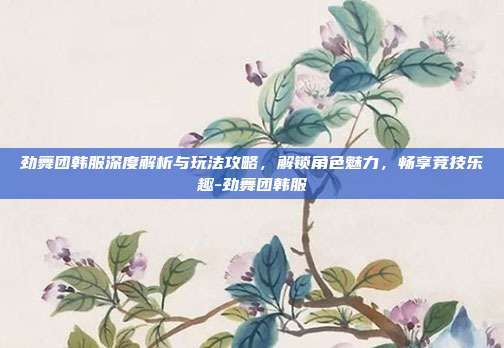 劲舞团韩服深度解析与玩法攻略,解锁角色魅力,畅享竞技乐趣-劲舞团韩服