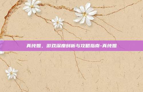 真纯姐,游戏深度剖析与攻略指南-真纯姐