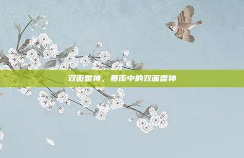 双面雷神,暴雨中的双面雷神