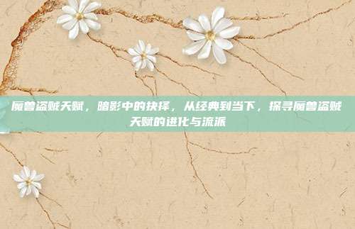 魔兽盗贼天赋,暗影中的抉择,从经典到当下,探寻魔兽盗贼天赋的进化与流派