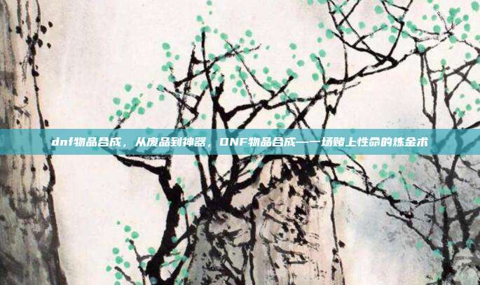 dnf物品合成,从废品到神器,DNF物品合成—一场赌上性命的炼金术