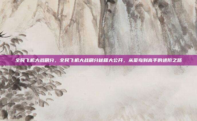 全民飞机大战刷分,全民飞机大战刷分秘籍大公开,从菜鸟到高手的进阶之路