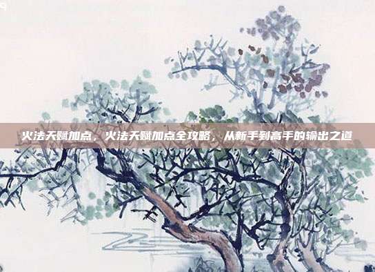 火法天赋加点,火法天赋加点全攻略,从新手到高手的输出之道