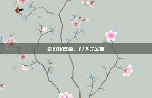 梦幻挖古董,月下寻宝图