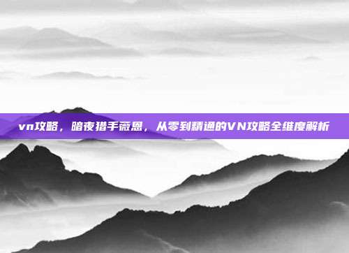 vn攻略,暗夜猎手薇恩,从零到精通的VN攻略全维度解析
