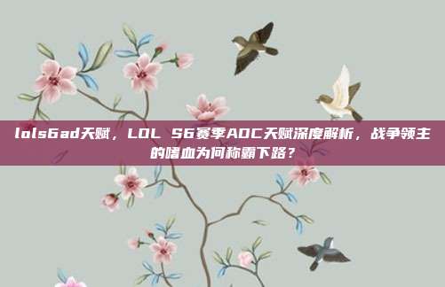 lols6ad天赋,LOL S6赛季ADC天赋深度解析,战争领主的嗜血为何称霸下路?