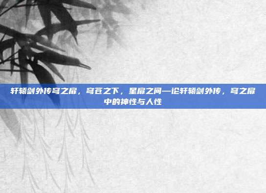 轩辕剑外传穹之扉,穹苍之下,星扉之间—论轩辕剑外传,穹之扉中的神性与人性