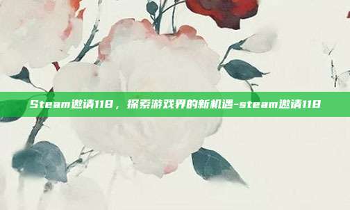 Steam邀请118,探索游戏界的新机遇-steam邀请118