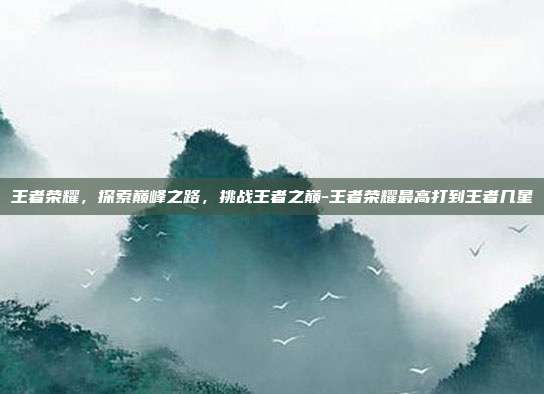 王者荣耀,探索巅峰之路,挑战王者之巅-王者荣耀最高打到王者几星