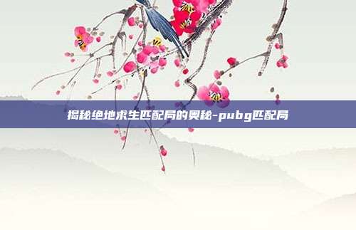 揭秘绝地求生匹配局的奥秘-pubg匹配局