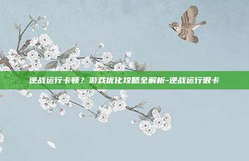 逆战运行卡顿?游戏优化攻略全解析-逆战运行很卡