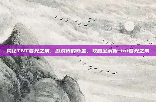 揭秘TNT暮光之城,游戏界的新星,攻略全解析-tnt暮光之城