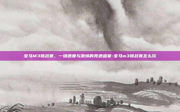 宝马M3挑战赛,一场速度与激情的竞速盛宴-宝马m3挑战赛怎么玩