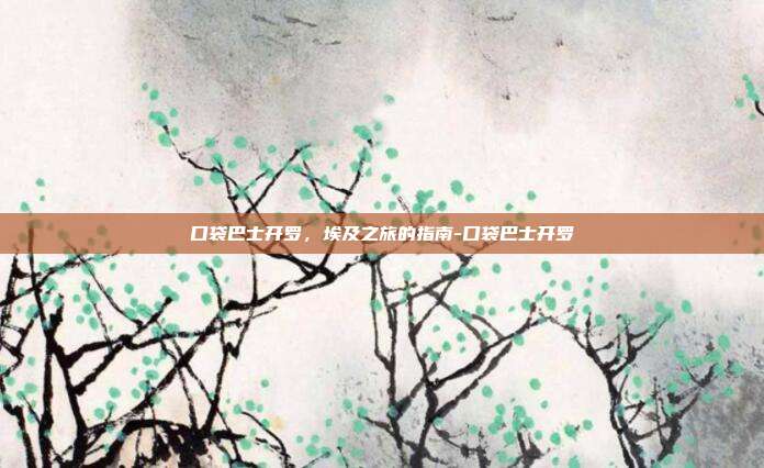 口袋巴士开罗,埃及之旅的指南-口袋巴士开罗