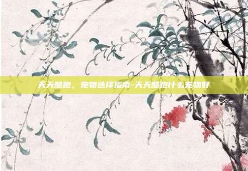 天天酷跑,宠物选择指南-天天酷跑什么宠物好