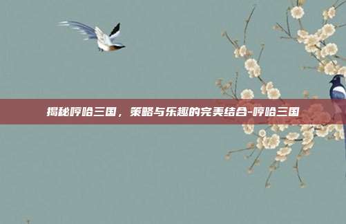 揭秘哼哈三国,策略与乐趣的完美结合-哼哈三国