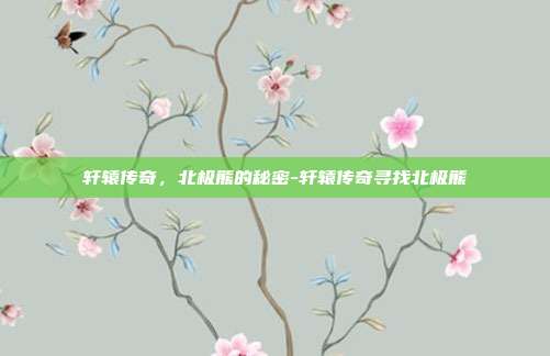 轩辕传奇,北极熊的秘密-轩辕传奇寻找北极熊