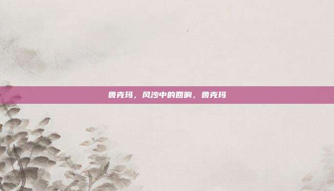 鲁克玛,风沙中的回响,鲁克玛