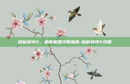 哈利波特5,巫师联盟攻略指南-哈利波特5攻略