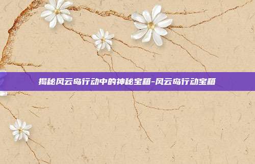 揭秘风云岛行动中的神秘宝箱-风云岛行动宝箱