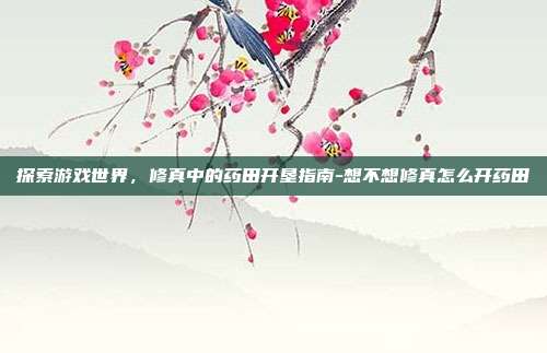 探索游戏世界,修真中的药田开垦指南-想不想修真怎么开药田