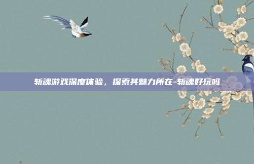 斩魂游戏深度体验,探索其魅力所在-斩魂好玩吗