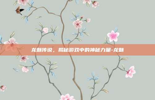 龙魅传说,揭秘游戏中的神秘力量-龙魅