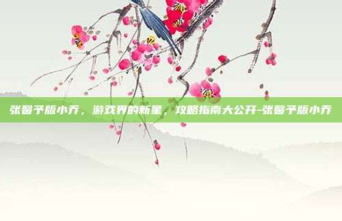 张馨予版小乔,游戏界的新星,攻略指南大公开-张馨予版小乔