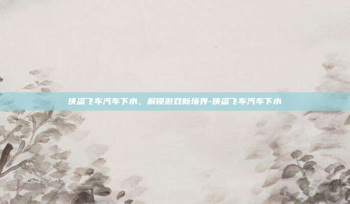 侠盗飞车汽车下水,解锁游戏新境界-侠盗飞车汽车下水