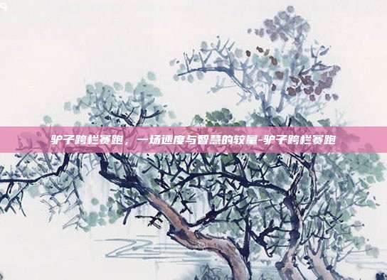 驴子跨栏赛跑,一场速度与智慧的较量-驴子跨栏赛跑