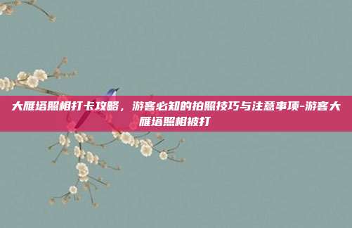 大雁塔照相打卡攻略,游客必知的拍照技巧与注意事项-游客大雁塔照相被打